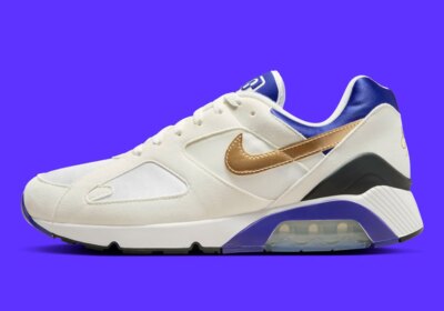 Nike Air Max 180 Concord Summit White Metallic Gold FJ9259-101 sz 9 Men's