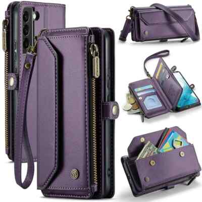 Handbag Zip Wallet Case for Samsung Galaxy S22 Plus Crossbody Phone Cover 