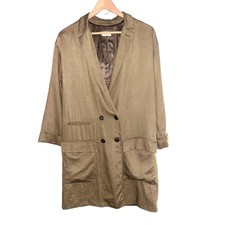 Forte_forte Oversized Double Breasted Longline Linen Blazer Coat Ii 6 M Forte