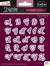 Crafters Companion Diesire ESSENTIALS ONLY WORDS - Uppercase Alphabet Die Set