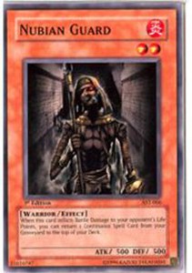 Nubian Guard - AST-066 - Common - 1st Edition x3 - Near Mint