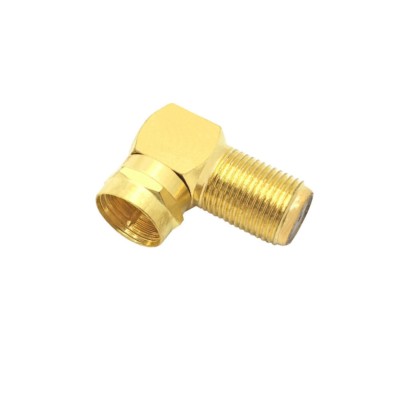 50x F Winkeladapter Sat Stecker Winkel Adapter vergoldet F Buchse Winkelstecker