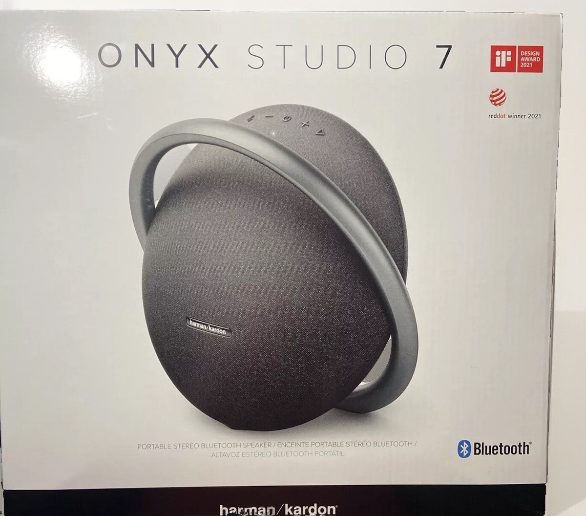 New* Harman Kardon HKOS7BLKAM Onyx Studio 7 Wireless Portable