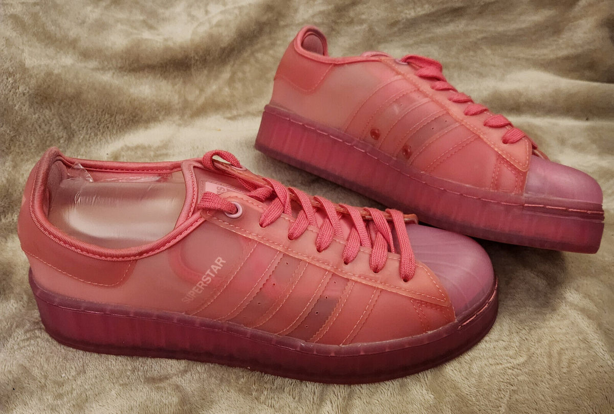 Adidas Superstar Jelly Semi Solar Pink Shoes Sneakers Womens