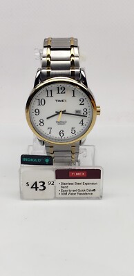 Timex Indiglo Easy Read TW2P81400 NEW Men's Watch Two-Tone Quartz Movement
