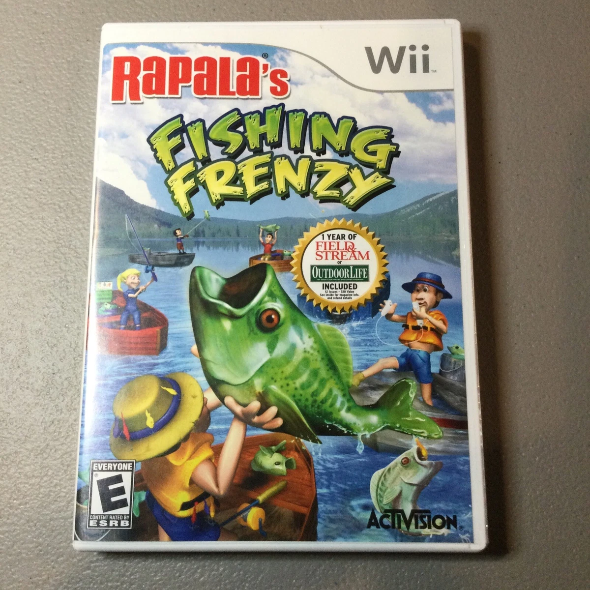 Rapala's Fishing Frenzy (Wii) Game Disc with Original Case and Booklet No  Rod 47875757653