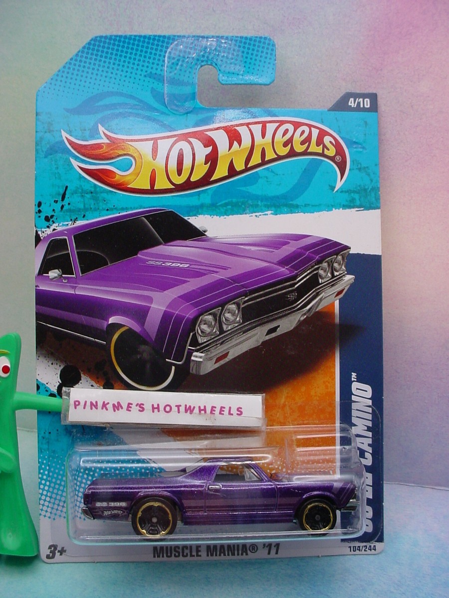 2011 Hot Wheels '68 EL CAMINO #104☆purple; gold rim mc5☆Muscle