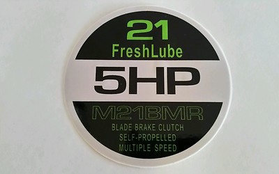 Reproduction Lawn-Boy M Series M21BMR Blade Brake Push Mower Start Recoil Decal.