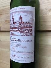 Chateau  Cos D'Estournel 1985, Bordeaux Bouteille Vide Empty Bottle No Cork