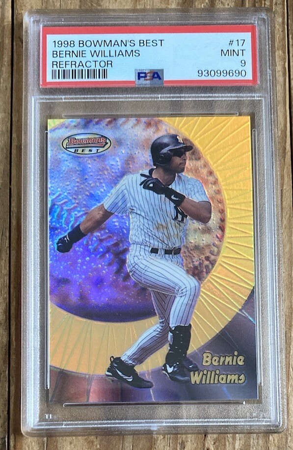 1998 Bowman’s Best Bernie Williams Refractor 280/400 Psa 9.