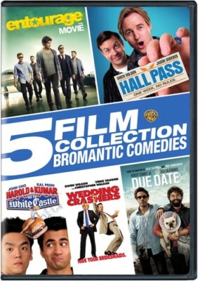 NEW 5 Film Collection Bromantic Comedies DVD Entourage Wedding Crashers Due Date