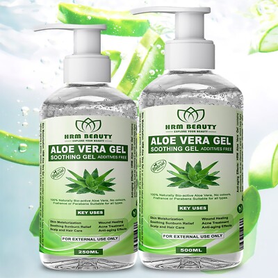 Aloe Vera Gel 100 % natürlich Bio, Mehrzweck Aloe Vera - für alle Hauttypen