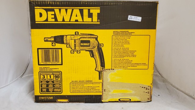 DEWALT Drywall Scrugun 50ft Cord DW272W 