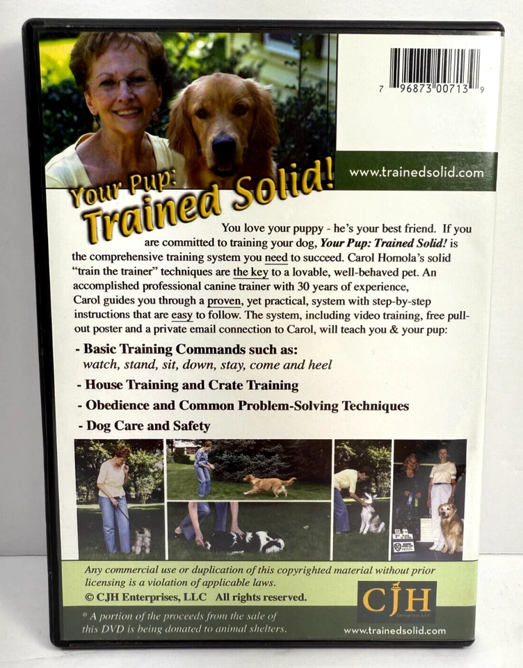 Tu cachorro: ¡entrenado sólido! Ultimate Step by Step Dog System DVD Carol J Homola Foto 2 de 4