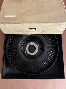 Vintage Kodak slide Carousel Transvue 80 Slide Tray w Locking Rings In Box