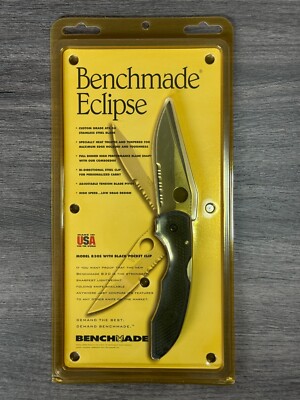 Benchmade Eclipse model 8305 with black pocket clip. Vintage, sealed.