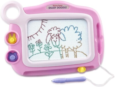 Kinder LCD Schreibtafel 8'' niedlich elektronisch radierbar Doodle Kunst Zeichenblock, rosa