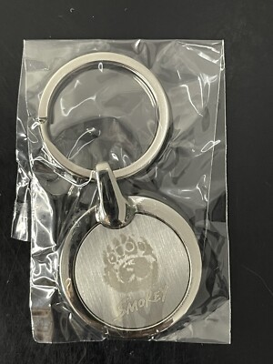 SMOKEY THE BEAR Bear Paw Firefighter Forest Silver Figurine Silver Keychain