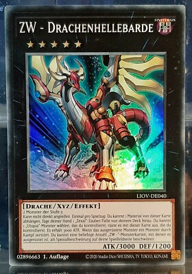 Yugioh - ZW - Drachenhellebarde - LIOV-DE040 - SR - Lightning Overdrive - DE/NM