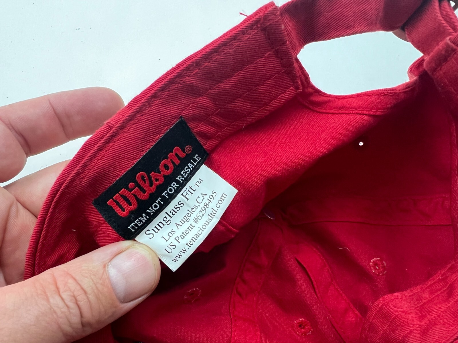 Wilson Hat Cap Strapback Red Adjustable Embroider… - image 7