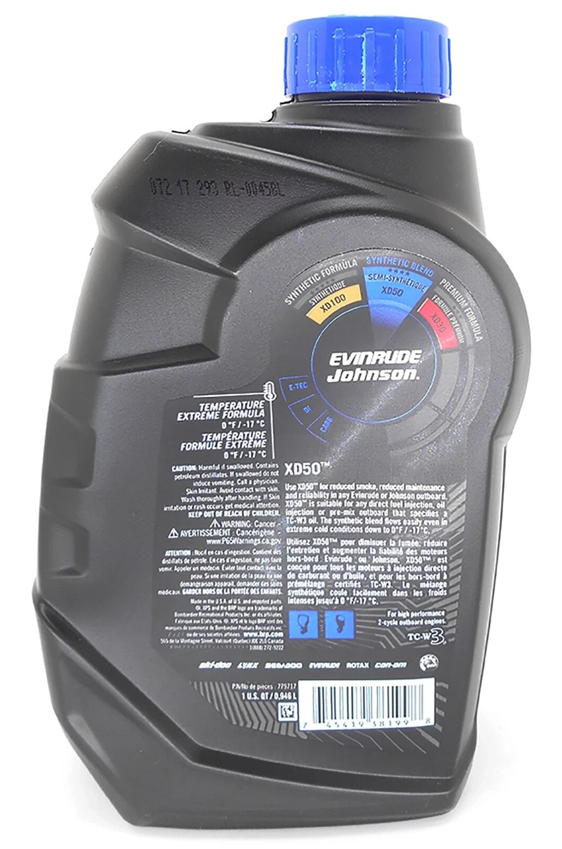 Johnson Evinrude 0779717 XD50 2-Cycle Outboard Oil XPS 1