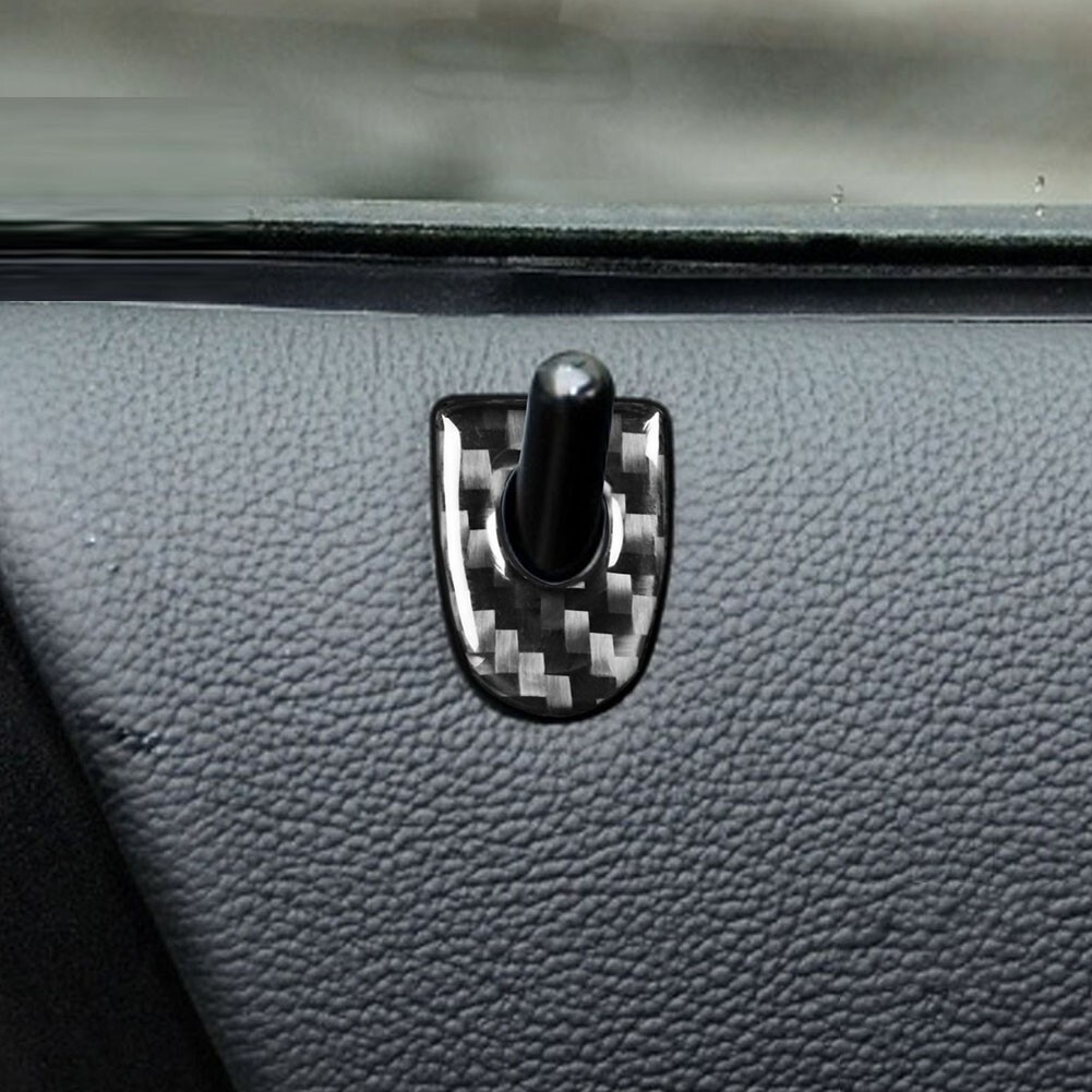 Stylish Carbon Fiber Door Lock Pins Cover Trim For BMW Z4 E89