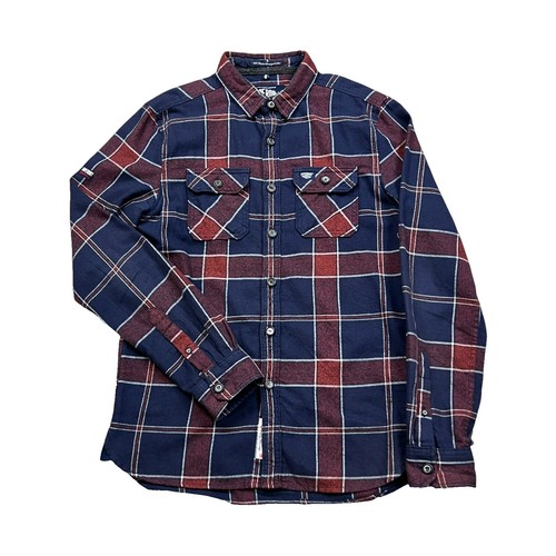 SUPERDRY Japan Athletic Polo State Shirt Men's Blue Collar Long