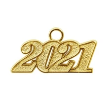 Endea Graduation Gold Tassel Date Charm Year 2021