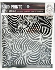 Leafy Leaf Bold Prints 6" x 6" Rubber Cling Stamp by Hero Arts CG779 NEW