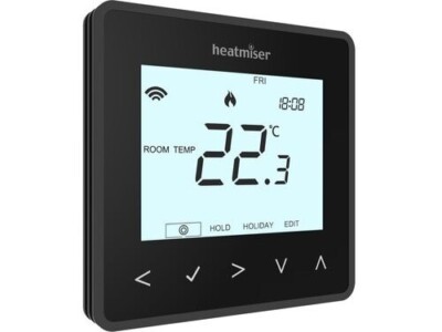 Heatmiser NeoAir V2-M kabelloser programmierbarer intelligenter Thermostat - saphirschwarz*