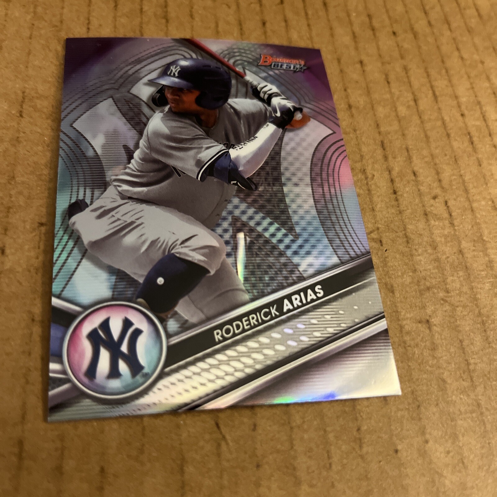 2022 Bowmans Best REFRACTOR Roderick Arias RC #TP-13 Yankees Baseball Card (e9)
