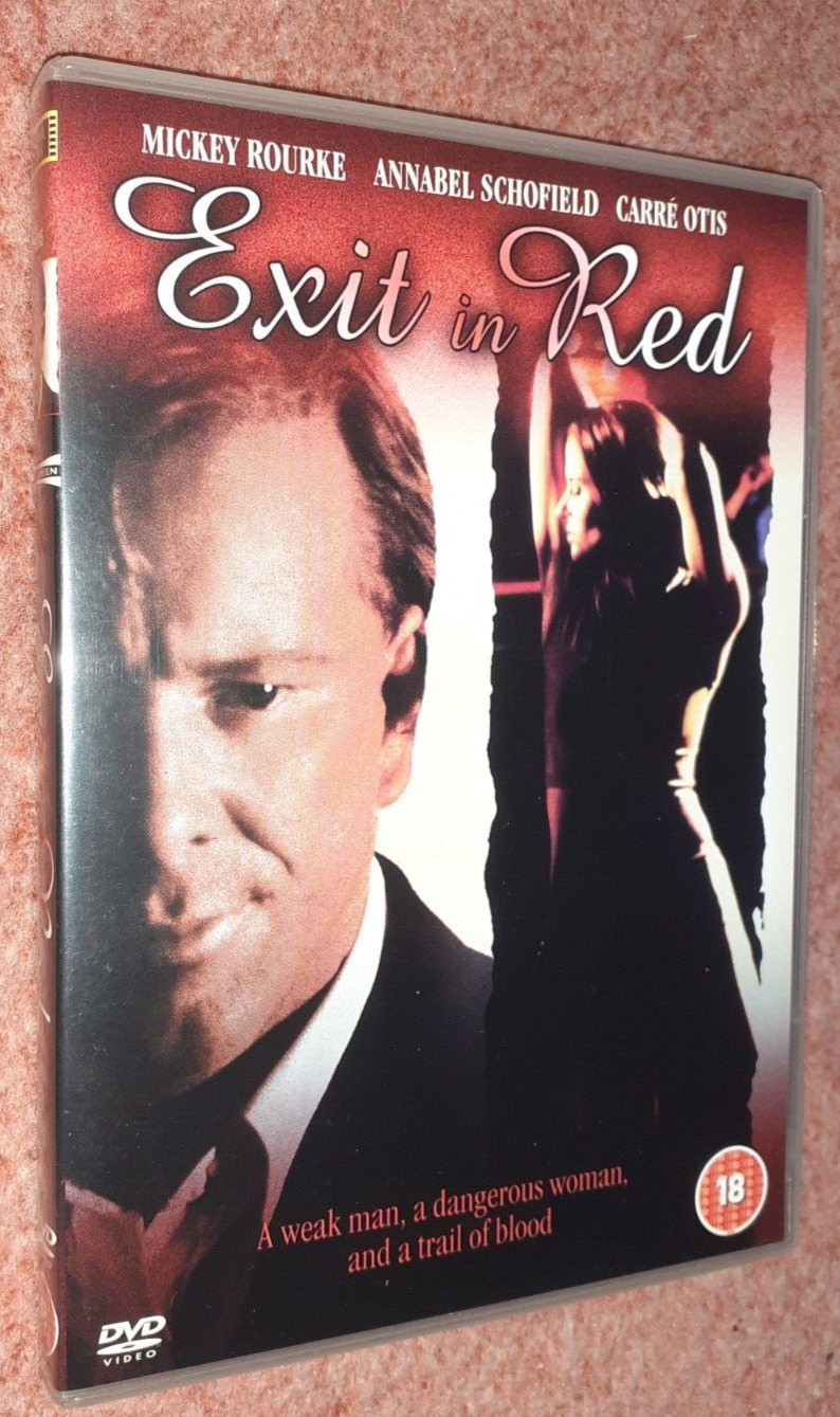 Exit in Red (1996) Rare UK DVD Mickey Rourke, Annabel Schofield, cert 18