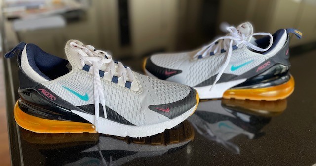 SAOLA Nike Air Max 270 Pure Platinum 'Oracle Aqua' scarpe uomo taglia 9 5