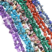 3-5mm/5-8mm Natural GarnetAmethyst Aquamarine Chip StoneBeads DIY Jewelry Making