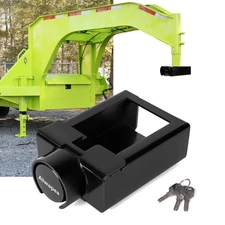 Gooseneck Trailer Lock Fit for Most 7-Inch Bottom Plate Couplers, Heavy Duty ...