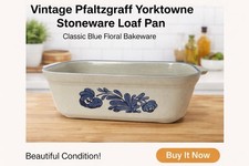 Pfaltzgraff Yorktowne Stoneware Loaf Pan Blue...