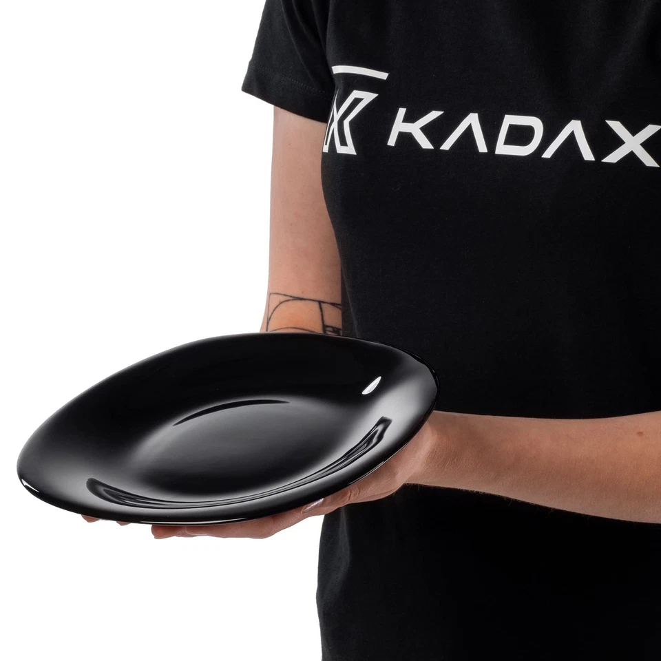 Lot de 6 assiettes à dessert noires - Passent au lave-vaisselle - En verre re... - Photo 4/4