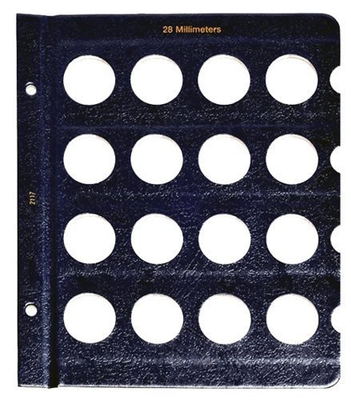 #ad Classic® Coin Album Blank Page – 28mm: Plain No Dates $19.20