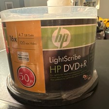 HP LightScribe DVD R 50-Pack Spindle 16x 4.7GB Data 120 Min Video