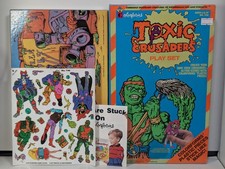 1991 Colorforms Troma Toxic Crusaders Play Set Complete CIB Vintage 746