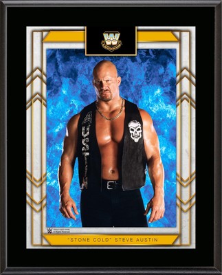 Stone Cold'' Steve Austin WWE 10.5'' x 13'' Sublimated Plaque