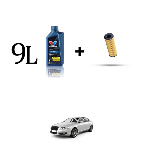 ÖLfilter Kit Und 9L FüR Audi A6 II (C6) 3.0 TDI V6 171KW Von 2006 Bis 2008-image