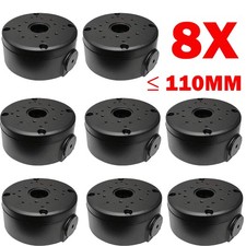 8x Black For CCTV Cable Box Deep Junction Box Base Dome Bullet Camera Waterproof