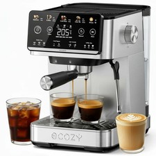 Imagen de 4-in-1 Espresso Machine Coffee Maker Combo w/ Milk Frother Cold Brew Over Ice