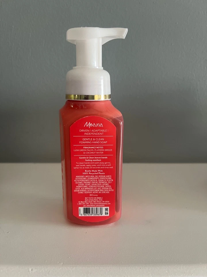 Bath & Body Works Disney Princess MOANA Clean & Gentle Foaming Hand Soap 8.75oz - Image 3 of 3
