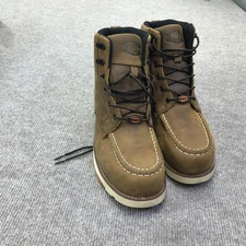 Brunt Boots Mens Size 11.5 Brown Marin Nano Toe Work Moc Toe Leather Safety