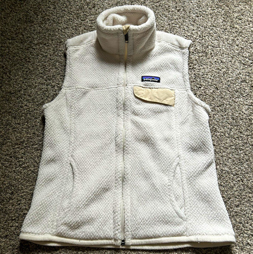 Patagonia Better Sweater Women's White Full Zip Vest w/ Pockets Size S