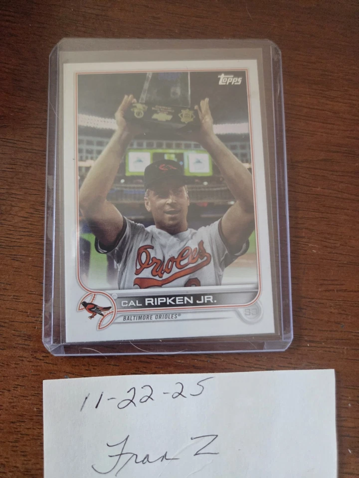 SSP Cal Ripken Jr. 2022 Topps Series One Photo Image Variation Super Short Print - Изображение 2 из 4