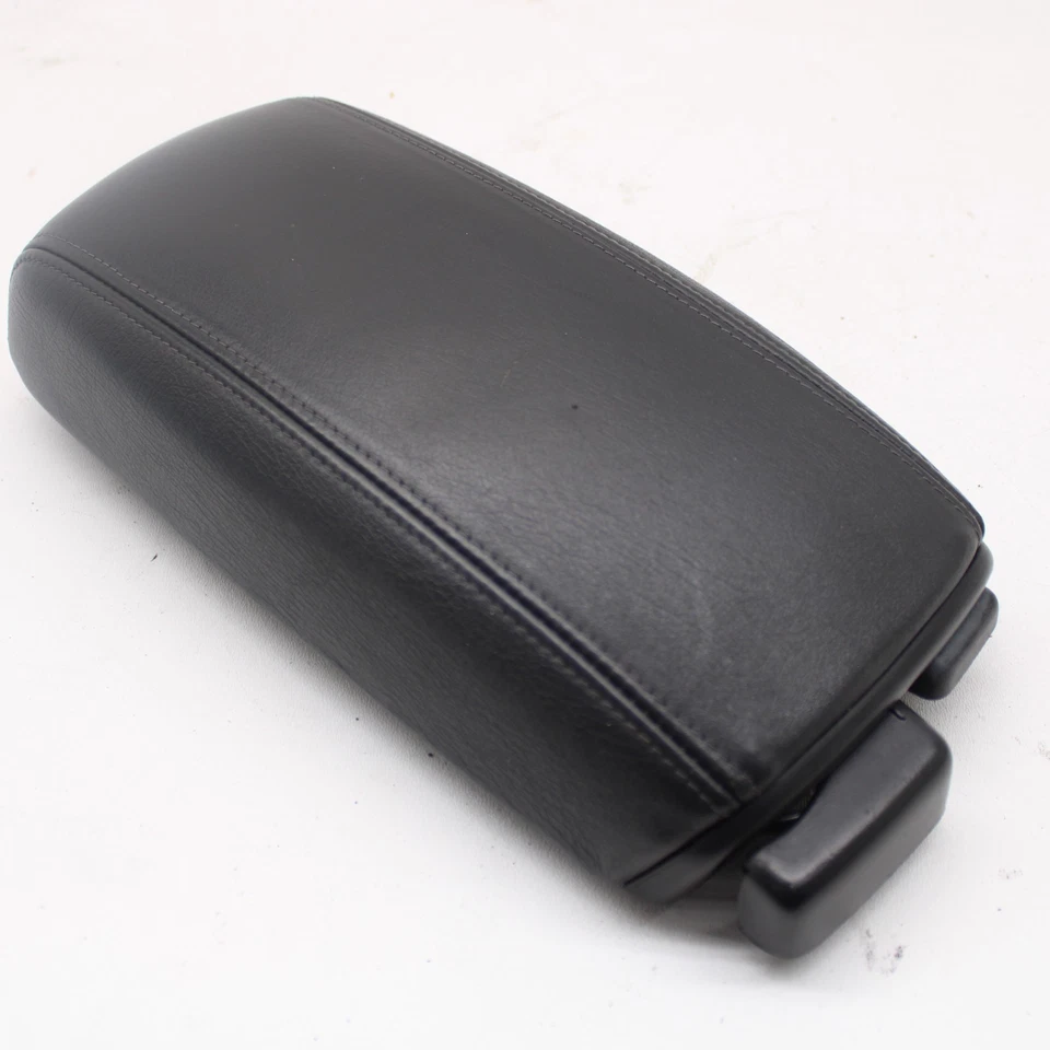 Volvo C70 1998-2004 consola central gris cuero tapa reposabrazos portavasos OEM Foto 2 de 4