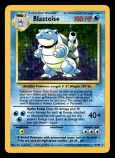 Blastoise Base Set Holo Rare,Holo,Iconic 002/102 AA